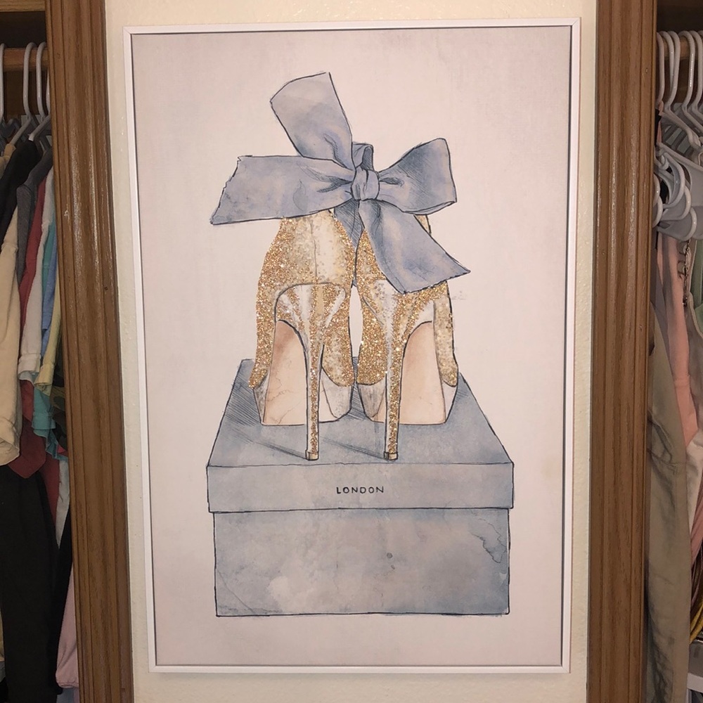 Painting of London shoes